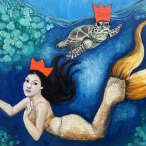 The Mermaid & The Turtle - by Jo Cook